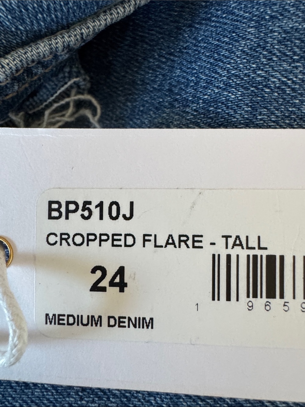 🌺Just Black Denim Cropped Flare Tall - Picture 8 of 8